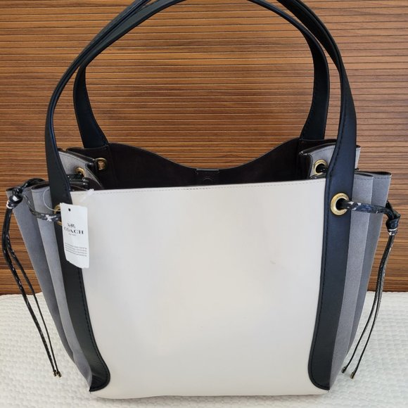 Coach Harmony Hobo In Colorblock Exotic Details - Picture 2 of 16